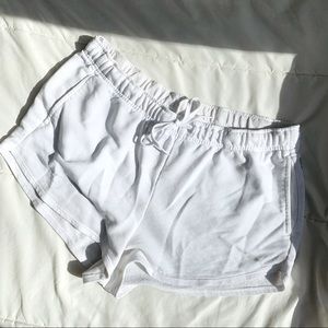 White women’s puma shorts